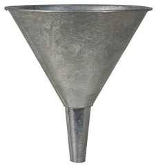 Value Collection - 1 Qt Capacity Steel Funnel - 5-1/2" Mouth OD, Straight Spout - A1 Tooling