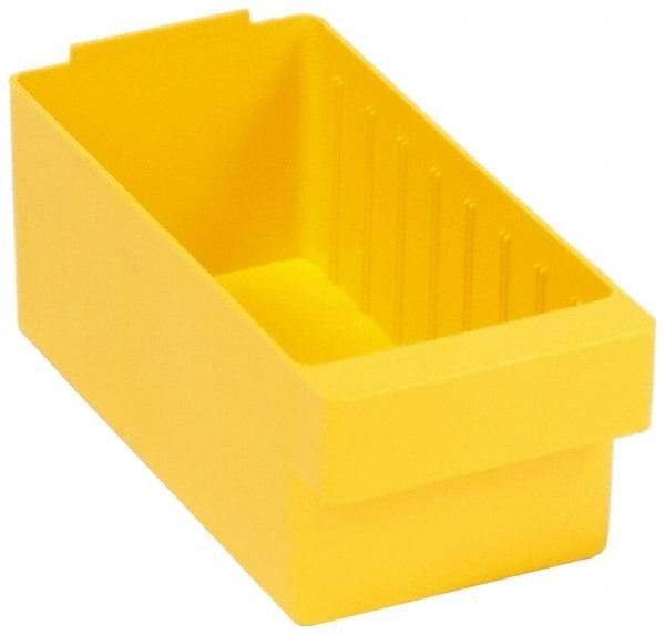 Quantum Storage - 11-5/8" Deep, Yellow High-Impact Polystyrene Drawer Bin - 4-5/8" High x 5-9/16" Wide x 11-5/8" Long - A1 Tooling