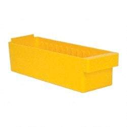 Quantum Storage - 17-5/8" Deep, Yellow High-Impact Polystyrene Drawer Bin - 4-5/8" High x 5-9/16" Wide x 17-5/8" Long - A1 Tooling