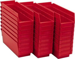 Akro-Mils - 11-5/8" Deep, Red Hopper Shelf Bin - 4" High x 4-1/8" Wide x 11-5/8" Long - A1 Tooling