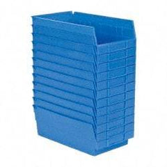 Akro-Mils - 11-5/8" Deep, Blue Hopper Shelf Bin - 4" High x 6-5/8" Wide x 11-5/8" Long - A1 Tooling