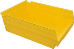 Akro-Mils - 11-5/8" Deep, Yellow Hopper Shelf Bin - 4" High x 8-3/8" Wide x 11-5/8" Long - A1 Tooling