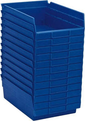 Akro-Mils - 11-5/8" Deep, Blue Hopper Shelf Bin - 4" High x 8-3/8" Wide x 11-5/8" Long - A1 Tooling