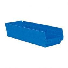 Akro-Mils - 17-7/8" Deep, Blue Hopper Shelf Bin - 4" High x 6-5/8" Wide x 17-7/8" Long - A1 Tooling