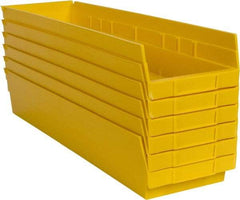 Akro-Mils - 23-5/8" Deep, Yellow Hopper Shelf Bin - 4" High x 6-5/8" Wide x 23-5/8" Long - A1 Tooling