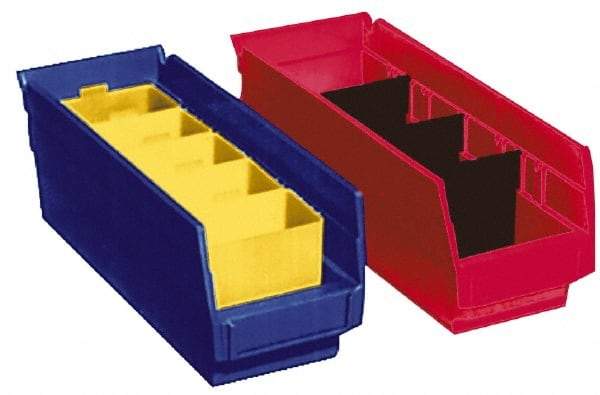 Akro-Mils - 11-5/8" Deep, Red Hopper Shelf Bin - 4" High x 11-1/8" Wide x 11-5/8" Long - A1 Tooling