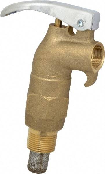 Value Collection - 3/4" NPT Brass Rigid Drum Faucet - External Arrester, Self Closing - A1 Tooling