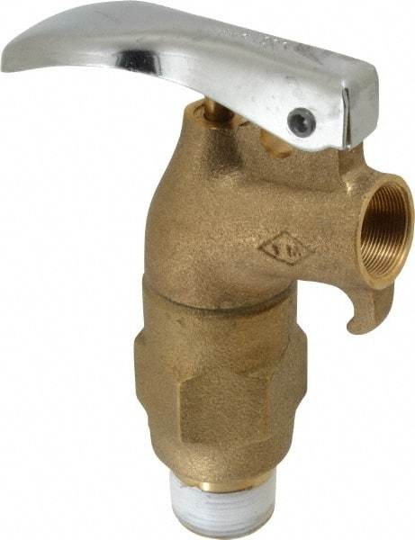 Justrite - 3/4" NPT Brass Rigid Drum Faucet - FM Approved, No Arrester, Self Closing - A1 Tooling