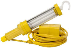 Woodhead Electrical - 120 VAC, 13 Watt, Electric, Fluorescent Portable Handheld Work Light - 25' Cord, 1 Head, 900 Lumens, Nitrile, 342.9mm Long x 38.1mm Wide x 66.04mm High - A1 Tooling