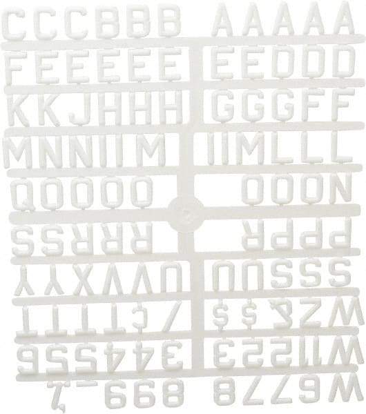 Ghent - Plastic Letter Kits Type: Reusable Letters Display Size: 3/4 (Inch) - A1 Tooling