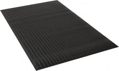 Wearwell - 5' Long x 3' Wide, Dry Environment, Anti-Fatigue Matting - Black, Vinyl with Vinyl Sponge Base, Rounded on 4 Sides - A1 Tooling