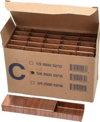 Made in USA - 1-1/4" Wide Carton Staples - 5/8" Leg Length - A1 Tooling