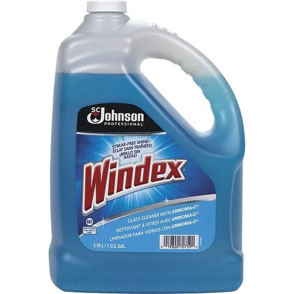 Windex - 1 Gal Bottle Ammonia Glass Cleaner - Use on Chrome, Hard Surfaces, Plexiglass, Stainless Steel - A1 Tooling