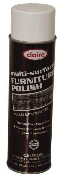 Made in USA - 20 Fluid Ounce Furniture Polish - Lemon Scent, Aerosol - A1 Tooling