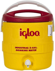 Igloo - 3 Gal Beverage Cooler - Plastic, Yellow/Red - A1 Tooling