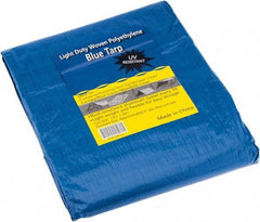 Value Collection - 30' Long x 15' Wide Polyethylene Tarp & Dust Cover - Blue - A1 Tooling