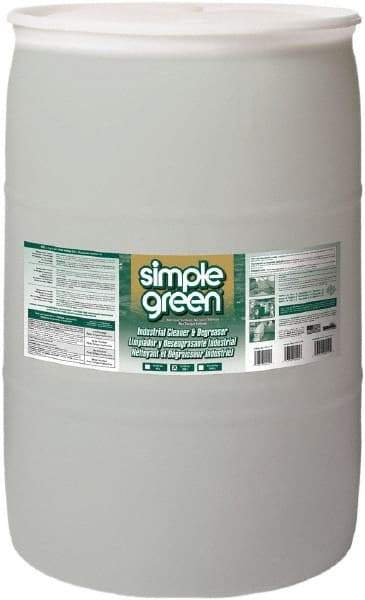 Simple Green - 55 Gal Drum Cleaner/Degreaser - Liquid, Biodegradable, Concentrated, Unscented - A1 Tooling