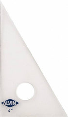 Alvin - 4 Inch Long, Styrene Plastic Triangles - A1 Tooling