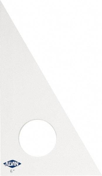 Alvin - 6 Inch Long, Styrene Plastic Triangles - A1 Tooling