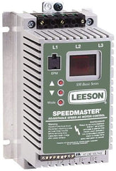 Leeson - Single Phase, 208-240 Volt, 1/2 hp, Frequency Drive, Inverter & Speed Control - 3.64" Wide x 3.26" Deep x 5-3/4" High, Open Chassis - A1 Tooling