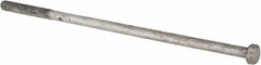 Value Collection - 1-8 Thread, 26" Length Under Head, Steel Hex Head Bolt - Hot Dipped Galvanized Coated, UNC Thread, ASTM A307, Grade 2 - A1 Tooling