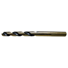 7/16 RHS / RHC HSS 135 Degree Split Point Heavy Duty Mechanics Length Drill - Black & Gold