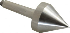 Riten - 2-1/8" Head Diam, Hardened Tool Steel Pipe Nose Point Solid Dead Center - 2MT Morse Taper, 2-1/8" Point Diam, 1.831" Point Length - A1 Tooling