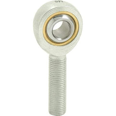 Tritan - 3/4" ID, 3-3/4" Max OD, 11,550 Lb Max Static Cap, Male Spherical Rod End - 3/4-16 RH, 7/8" Shank Diam, 1-3/4" Shank Length, Zinc Plated Carbon Steel with Sintered Oil Impregnated Bronze Raceway - A1 Tooling