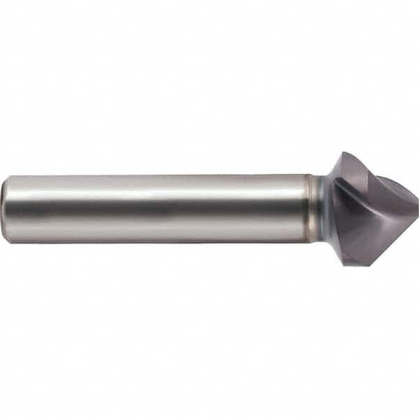 Guhring - 25mm Head Diam, 10mm Shank Diam, 3-Flute 90° Cobalt Countersink - A1 Tooling