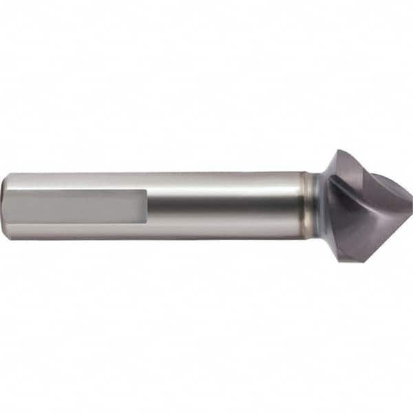 Guhring - 8.3mm Head Diam, 6mm Shank Diam, 3-Flute 90° Cobalt Countersink - A1 Tooling