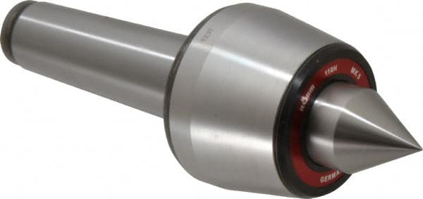 Rohm - MT5 Taper Shank, 3.543" Head Diam 2,000 Lb Capacity Live Center - 3,000 Max RPM, 2.764" Head Length, 1.5748" Point Diam, 1.988" Point Len, 4,400 Lb Max Workpc, 10.177" OAL, Standard Point - A1 Tooling