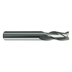 3/8 Dia. x 3 Overall Length 3-Flute Square End Solid Carbide SE End Mill-Round Shank-Center Cut-Uncoated - A1 Tooling