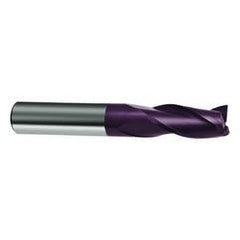 5/8 Dia. x 3-1/2 Overall Length 3-Flute Square End Solid Carbide SE End Mill-Round Shank-Center Cut-Firex - A1 Tooling