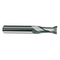 8.5mm Dia. x 67mm Overall Length 2-Flute Square End Solid Carbide SE End Mill-Round Shank-Center Cut-Uncoated - A1 Tooling