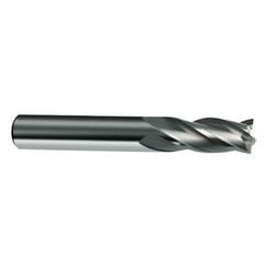 5mm Dia. x 50mm Overall Length 4-Flute Square End Solid Carbide SE End Mill-Round Shank-Center Cut-Uncoated - A1 Tooling