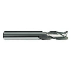 14mm Dia. x 83mm Overall Length 3-Flute Square End Solid Carbide SE End Mill-Round Shank-Center Cut-Firex - A1 Tooling