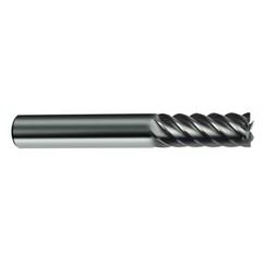 6mm Dia. - 57mm OAL - 45° Helix Bright Carbide End Mill - 6 FL - A1 Tooling