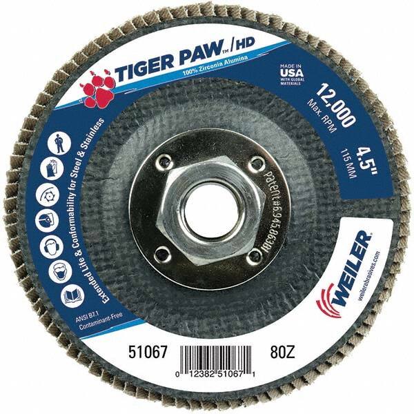 Weiler - Flap Discs Abrasive Type: Coated Flap Disc Type: Type 29 - A1 Tooling