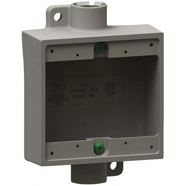 Hubbell Killark - Electrical Outlet Boxes & Switch Boxes Enclosure Type: Device Box Enclosure Shape: Square - A1 Tooling