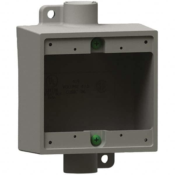 Hubbell Killark - Electrical Outlet Boxes & Switch Boxes Enclosure Type: Device Box Enclosure Shape: Square - A1 Tooling