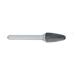 ‎SG-1 -6mm × 16mm LOC × 6mm Shank × 50mm OAL Pointed Tree Carbide Medium Right Hand Spiral Burr - A1 Tooling