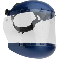 Sellstrom - Nylon Blue Ratchet Adjustment Face Shield with Chin Guard - A1 Tooling