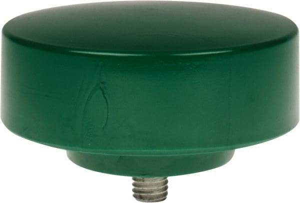 NUPLA - 4" Face Diam, Grade Tough, Green Hammer Replacement Tip - 18 oz Head, Plastic - A1 Tooling