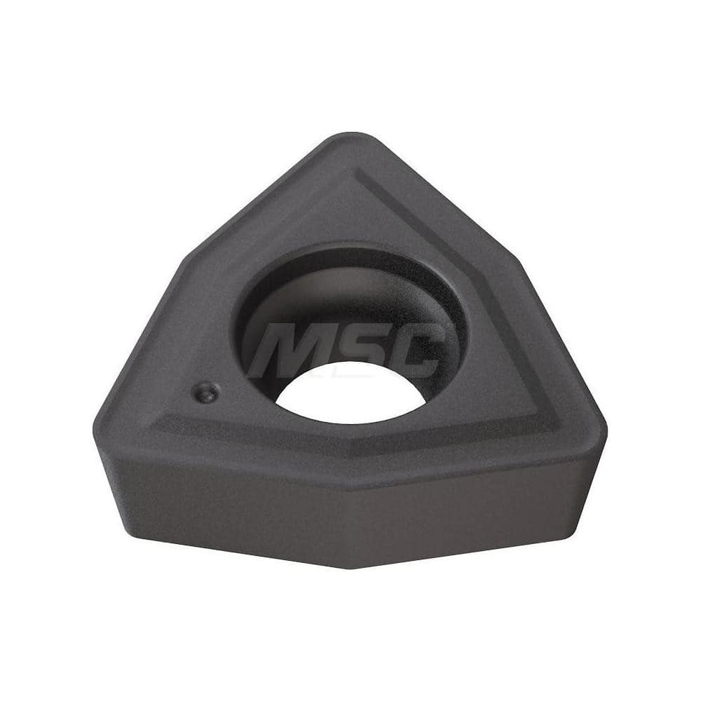 Indexable Drill Insert: WCMX YG602, Carbide TiAlN Finish, 5/16″ Inscribed Circle, 1/8″ Thick, 1/32″ Corner Radius