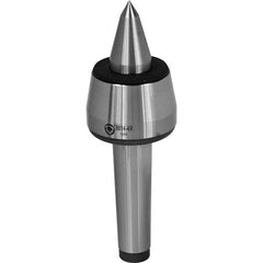 Live Center: Morse Taper Shank 1,540 lb Workpiece Weight, 6,300 Max RPM, Extended Point