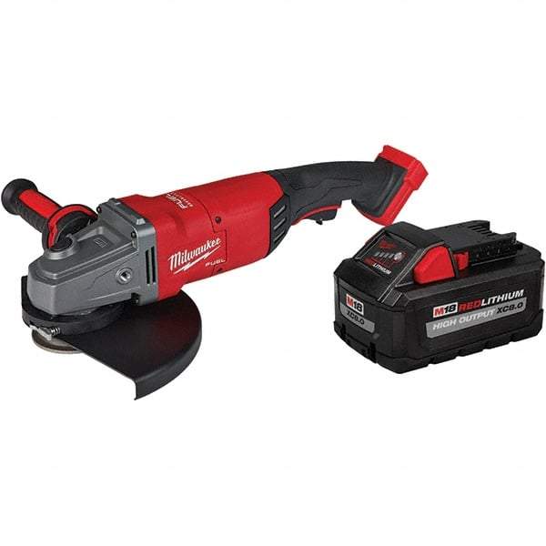 Milwaukee Tool - 9" Wheel Diam, 6,600 RPM, Cordless Angle & Disc Grinder - 5/8" Spindle - A1 Tooling