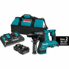 Makita - 36 Volt 1-1/8" SDS Plus Chuck Cordless Rotary Hammer - 5000 BPM, 0 to 980 RPM, Reversible - A1 Tooling