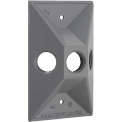 Hubbell-Raco - Weatherproof Box Covers Cover Shape: Rectangle Number of Holes in Outlet: 3 - A1 Tooling