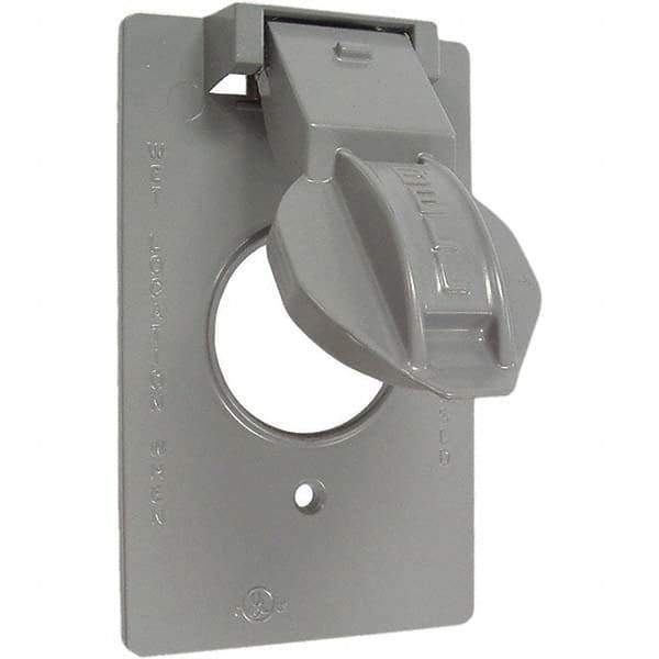 Hubbell-Raco - Weatherproof Box Covers Cover Shape: Rectangle Number of Holes in Outlet: 1 - A1 Tooling