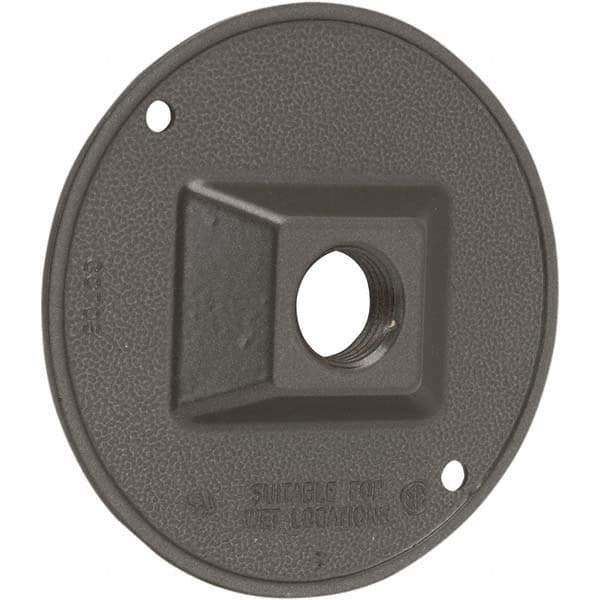 Hubbell-Raco - Weatherproof Box Covers Cover Shape: Round Number of Holes in Outlet: 1 - A1 Tooling